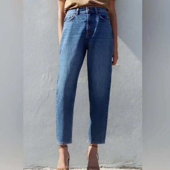 NWT Zara Mom Fit High Rise Jeans 6 - Picture 2 of 15